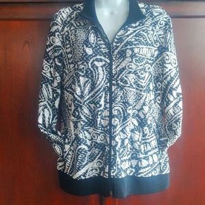 Chico's lights zipper up jacket